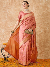 Womens Fashion Ethnic Peach Color Sarees-MLSHWSA1500PCH0ONE